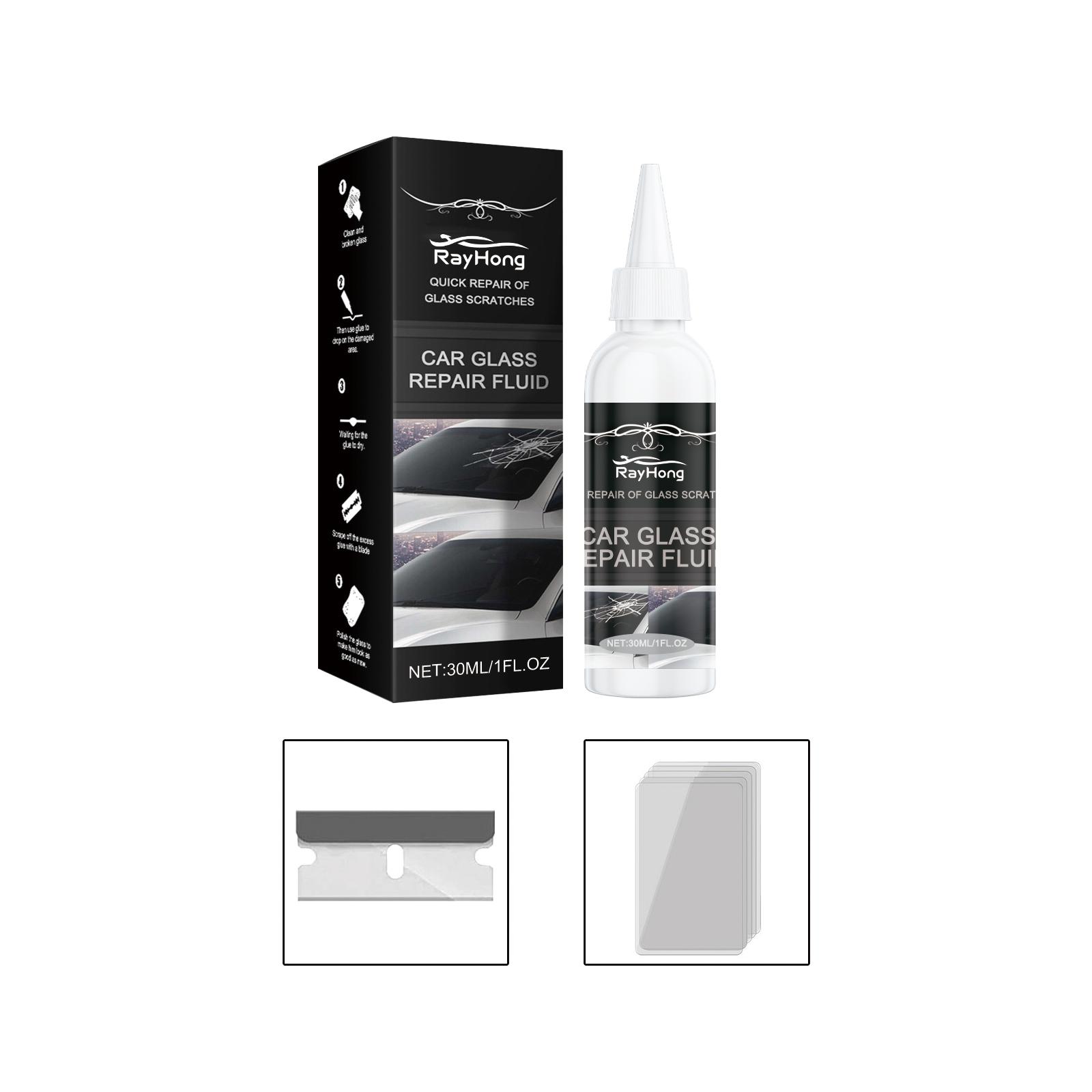 Rayhong Windshield Repair Kit For Car Glass Nano Fluid Repair Crack And Chip Quick Fix Restore Clear View 1 Set