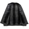 Autumn and Winter Men's Leather Jacket Fashion Enlarged Stand-up Collar Inner Velvet Leather Jacket Men's Jacket Men's Leather Jacket