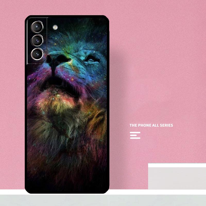 Lion Animal Phone Case For Samsung Galaxy S26 S25 S24 S20 S21 S22 S23 Ultra S10 Plus S25 FE Cover Coque