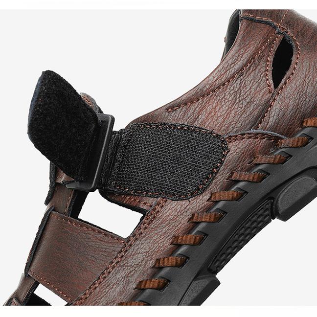 Men Genuine Leather Sandals Outdoor Sport Sandals Casual Shoes Summer