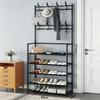 Multi-layer Shoe and Coat Rack: Multifunctional Storage Shelf for Shoes, Hats, and Clothes