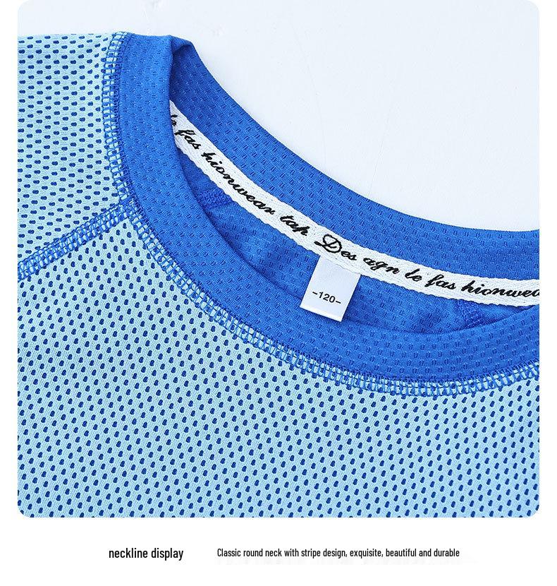 Kids' Quick-Dry Summer 2025 Sports Set: Short-Sleeved Top & Shorts