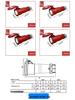 Industrial 32A 3-Pin IP44 Waterproof Plug & Socket Set, 250V Flame-Resistant Connector
