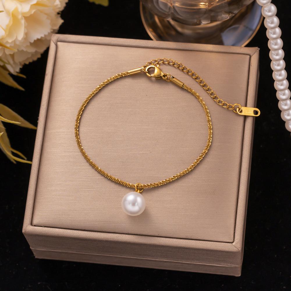 Fashion Titanium Steel Bracelet Never Fade Elegant Durable Jewelry for Women Men Unisex