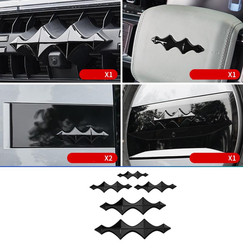 

Для Equation Leopard 5/8 2024 2025 Автомобиль Черный Значок Логотип Автомобиля Передний и Задний Внешние Аксессуары