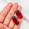 Red Garnet Jewelry, 925 Solid Sterling Silver Earrings, Handmade Gemstone Jewelry Earrings For Memorial Day