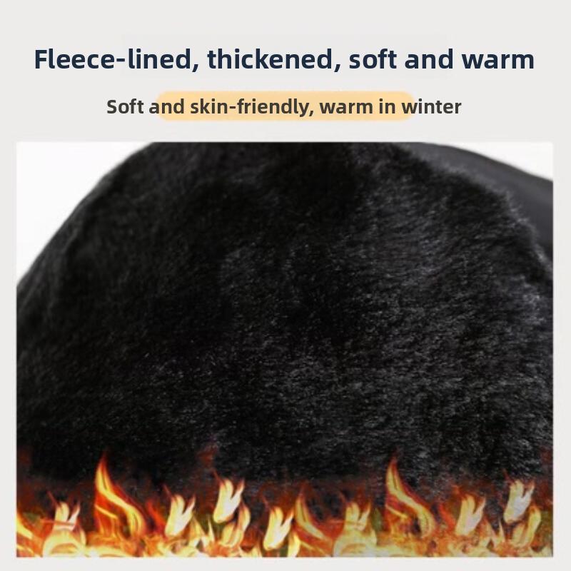 Utomhus Vintermode Varm Mössa Herr Vinter Förtjockad Skidmössa för Damer Vindtät Huvmössa Cykelkeps Lei Feng Hattar och Glasögon