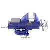 Blue Cast Iron Heavy Duty Vise Clamp Milling Metalworking Vice (5 )
