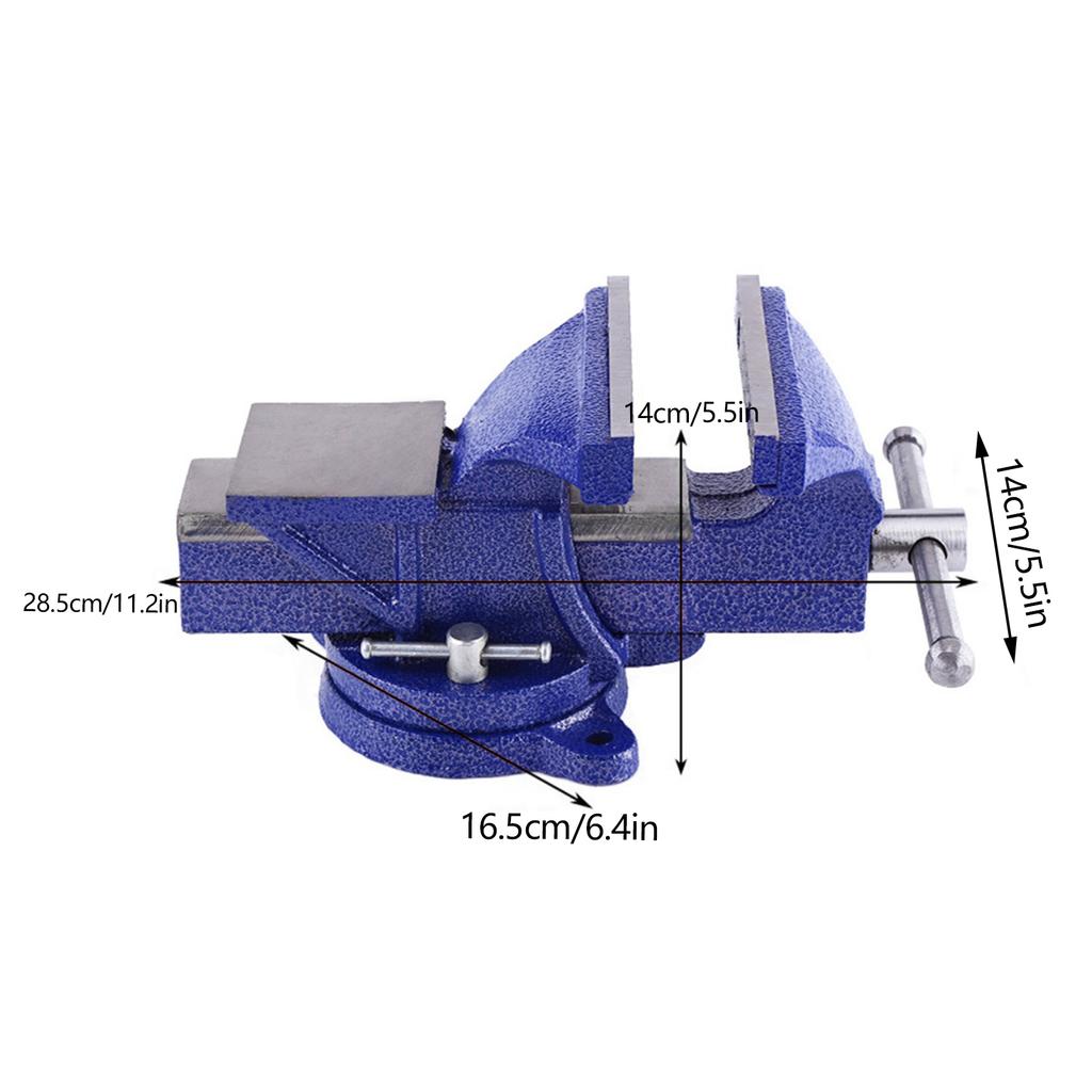 Blue Cast Iron Heavy Duty Vise Clamp Milling Metalworking Vice (5 )