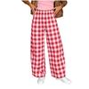 Damen Lässige Karottenhose mit weitem Bein Locker geschnittene Hose mit Taschen Elastischer Bund Bequeme Alltagskleidung