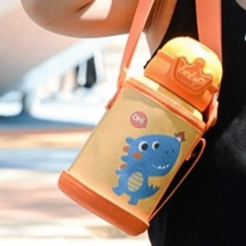 Stainless Steel Children's Water Kettle 480ml Thermal Water Bottle Cute Vacuum Flask  for Students