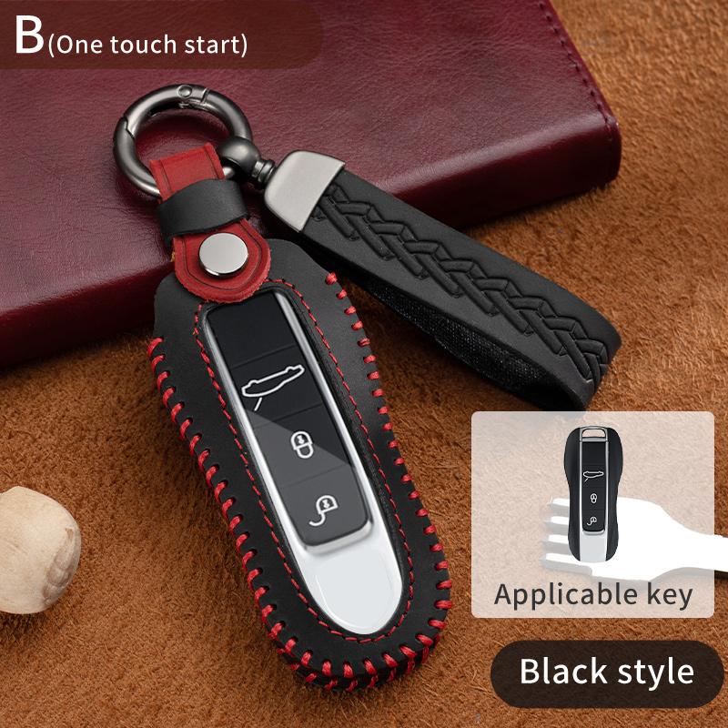 Fashion Auto Key Fob Cover Case Fit For Porsche Panamera Macan Cayenne Cayman Boxster 911 9Ya 971 Intelligent Protective Housing Smart Key Fob Case