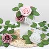 50/100pcs Artificial Plant Pieces Silk Rose Leave Fake Valentine's Wedding Wreath Festival Decora Home Diy Handwork Flowers prop