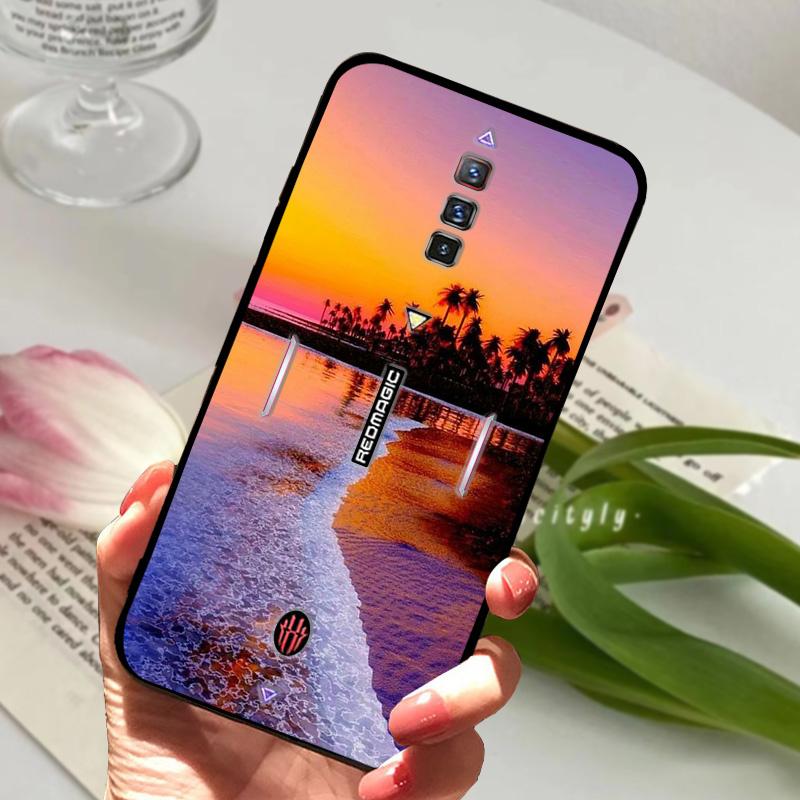 For ZTE Nubia Red Magic 6 Case Shockproof Soft TPU Silicone Phone Cover For ZTE Nubia Red Magic 6S Pro Capa Cartoon RedMagic 6