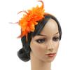 1PC Flower Headpiece Glam Cocktail Tea Party Hair Accessories Feather Headband 10 Colors Feather Fascinators for Women & Girls