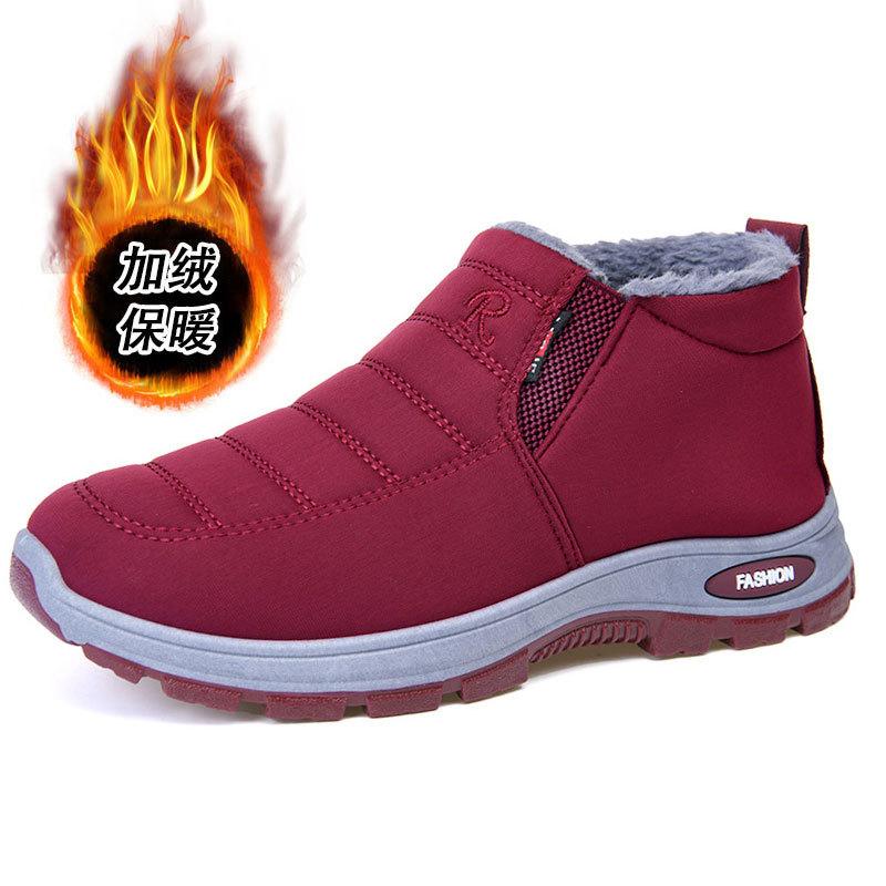 Katoenen schoenen dames winter nieuwe schoenen dames koppel wandelschoenen heren fluweel verdikte schoenen