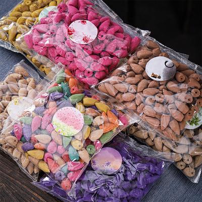 Backflow Incense Cones Waterfall Incense Cones Backflow Cones for SPA Yoga Meditation Relaxation Purification