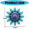 Vintage Styles Metal Flower Wall Art Durability Craftsmanships Iron Flower Wall Sculpture For Bedroom Garden Metal Floral