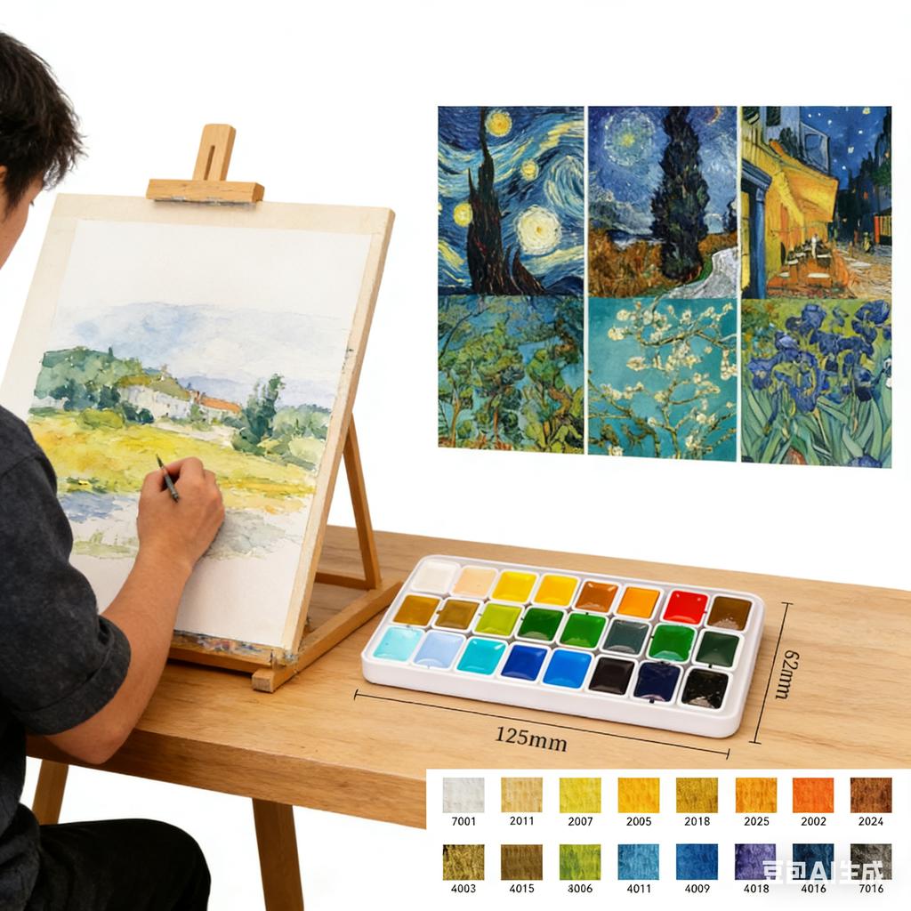 Artists Watercolors Paint Set 24/96/216 Colors 1ml Acuarela Professional Pigments Art Supplies, for Art Drawing Sketching