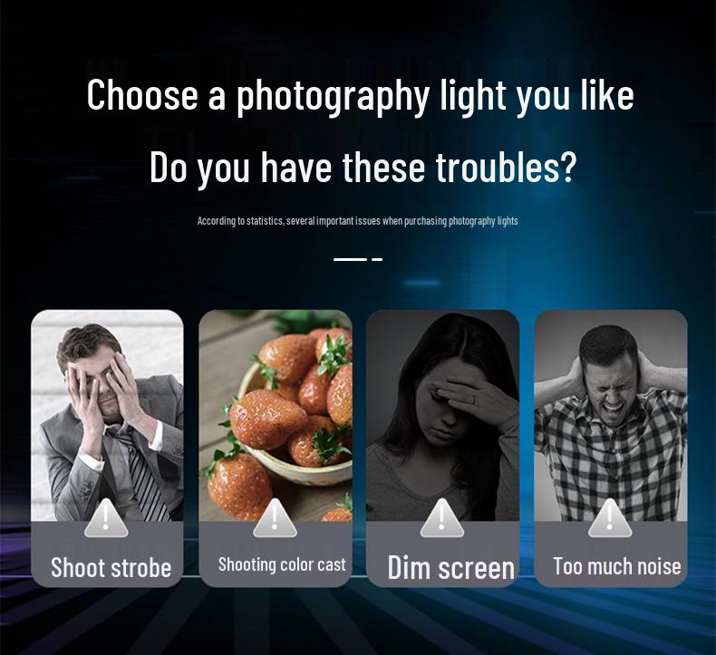 LED Square Fill Light for Indoor Mobile Photography and Streaming
