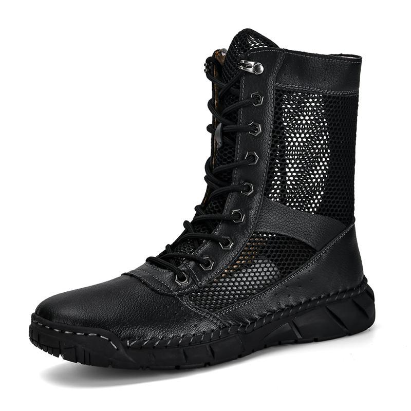 Neue Mode Sommerstiefel für Herren Damen Atmungsaktives Mesh Herren Stiefeletten Große Größe 48 Qualität Freizeitstiefel Herren botas para hombre 36