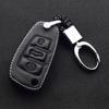 Leather Car Key Case Keychain Remote Fobs Protector Cover Auto Accessories For Q2 Q3 Q5 Q7 TT A1 A3 A4 A5 A6 A7 A8 S3 S6 R8 RS3 RS6 TT