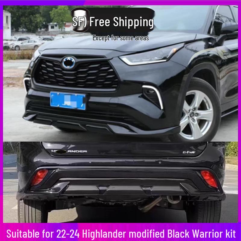 Compatible with 22-Model Highlander Bumper Guards and 24-Model Highlander Bumpers, Black Warrior Body Kit.