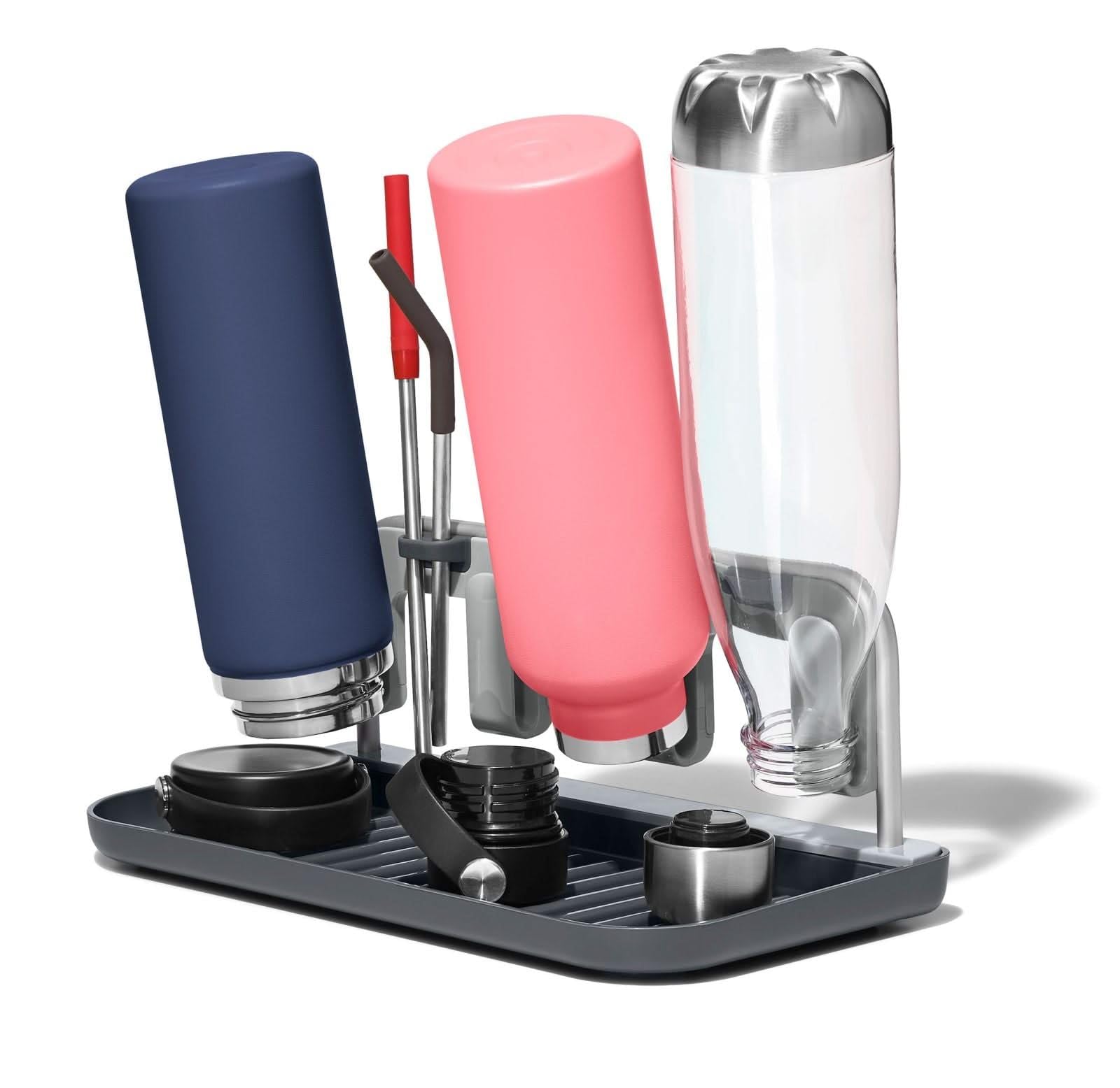 

OXO Foldable Dish Drying Rack Bottle Drying Rack for Water Baby and Tumblers Foldable - Bottles, Bottles, - Space-Saving,