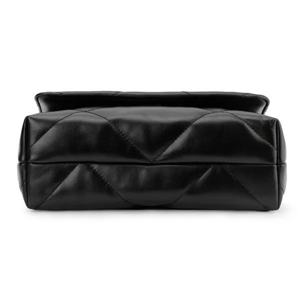 Tory Burch Kira Diamant-Steppung Klappe Magnetverschluss Kalbsleder Crossbody Schultertasche Klein Damen Schwarz