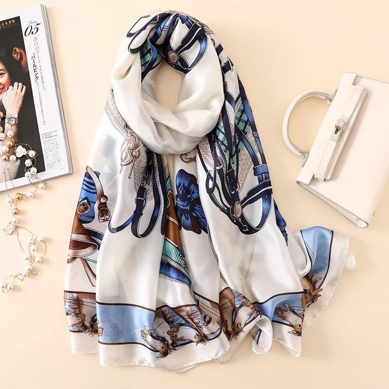180*90cm muffler new Luxury Brand Scarf Women Shawls Wraps Spring Hijab Bufanda Foulard Female Bandana Beach Stoles Silk