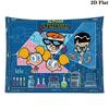 Dexter 's laboratory Wall Tapestry Aesthetic Wall Hanging Printed Fabric Blanket Decorative Tapestries for Bedroom Living Room Home Decor