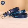 Women's Belt Women's Ins Style Fashion All-Match Trendy BF Style Retro Practical Leather Pin Buckle with Jeans Belt