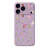 For iPhone 17 Pro Max Case Small Flower Leaves Pattern Printing Straight Edge TPU Phone Back Cover