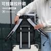 Roll mouth business backpack commuter laptop bag men's high-end sense backpack travel light function bag