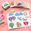 Kinderkunst Schablone und Graffiti Puzzle Set