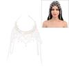 Bride Hairband Hand Beading Shining Pearls Jewelry Beaded Heavy Pearls Chain for Bachelorette Party