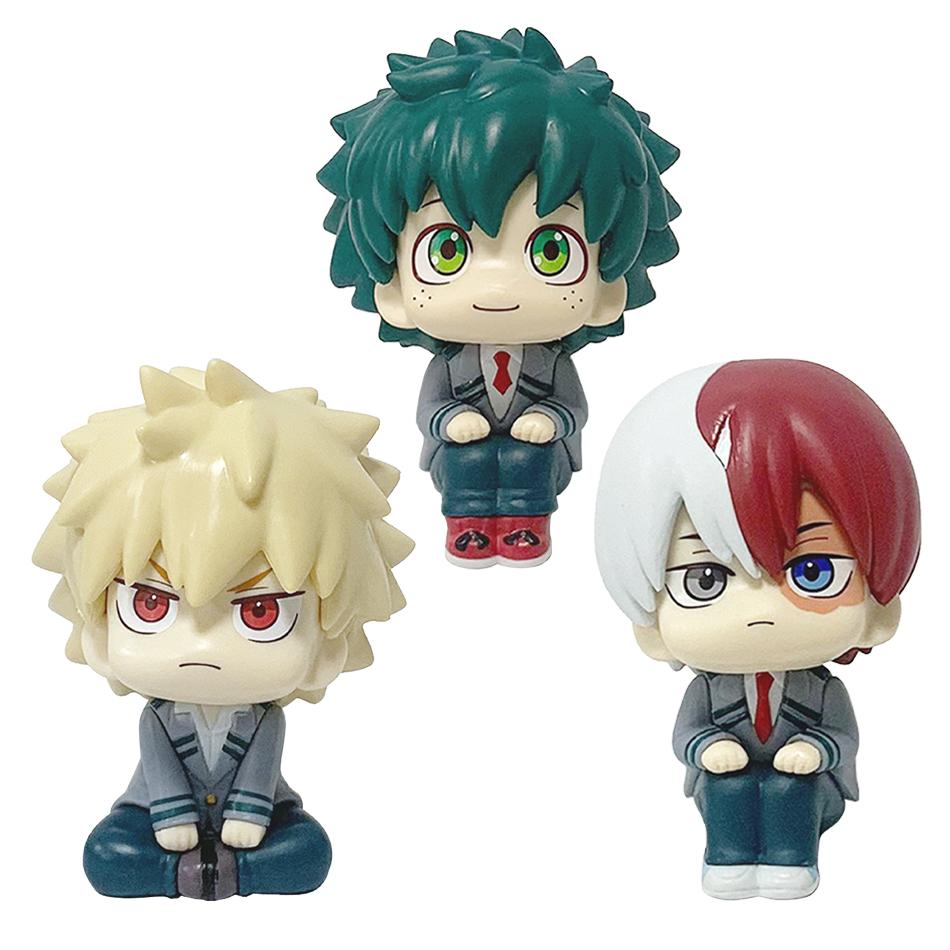 In Stock New Anime My Hero Academia Midoriya Izuku Bakugou Katsuki Ochaco Uraraka Anime Figure Toys for Kids Christmas Gift