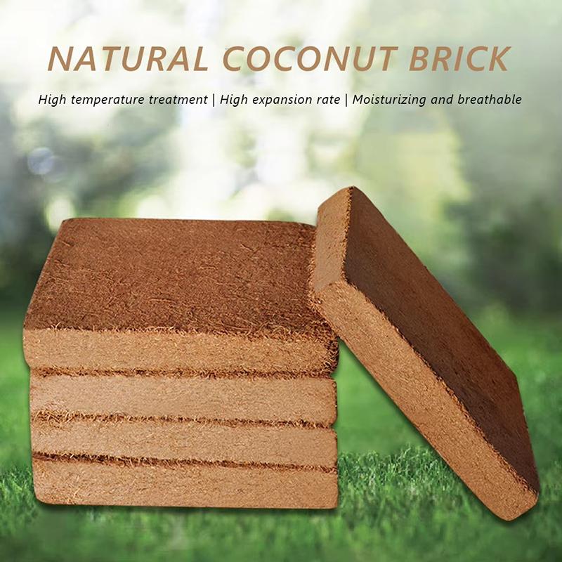 1/3/5pcs Organic Coconut Fiber Seedling Blocks Water Absorbent Compressed Planting Supplies Eco-Friendly Vegetable  For Garden