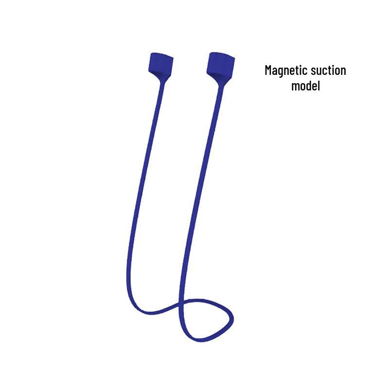 Silicone Bluetooth Wireless Earbuds Lanyard for AirPods & Xiaomi - Anti-Lost Magnetic Strap for Running Sports.
