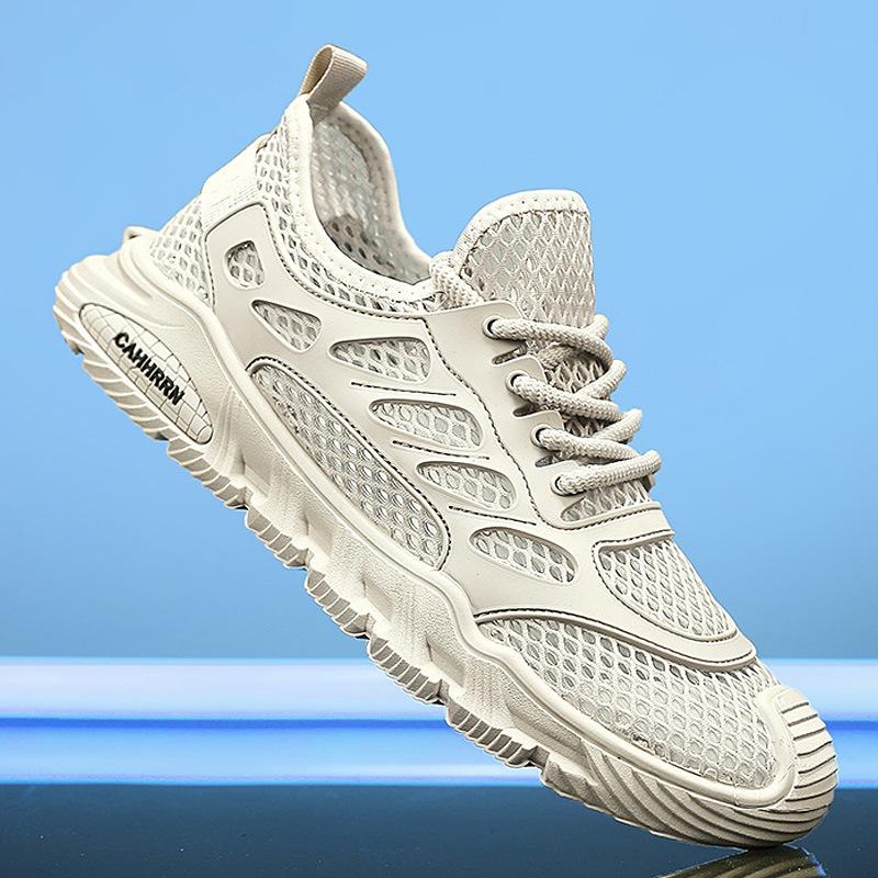 Men's spring and summer new mesh thin elastic band foot cover sports trend versatile shallow mouth casual men's shoes