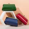 Leather Retro Niche Design Dinner Bag, High-end Temperament Clutch Bag, Creative Storage Bag, European and American Clip Bag.
