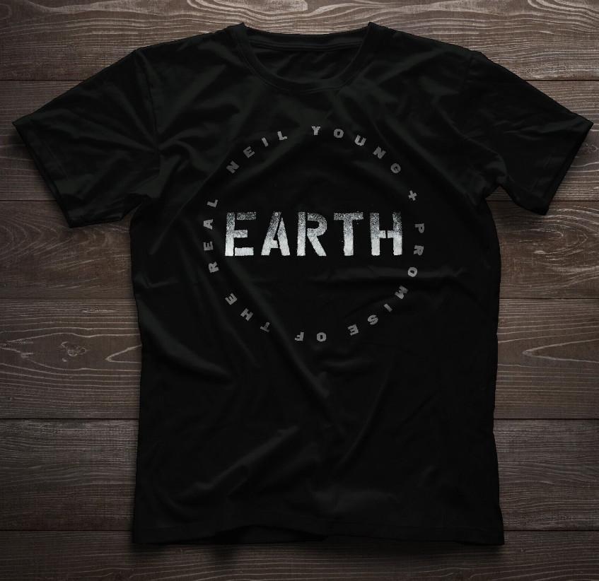 

Neil Young Promise of the Real Earth Album Cover Unisex T-Shirt Size S-5XL Unisex T-Shirt XXXXL
