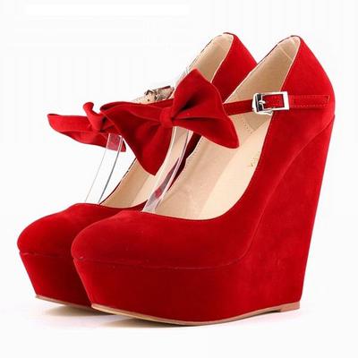 Femei Elegante Pompe Casual Tocuri Înalte Cu fundă Pantofi cu platformă Pantofi de mireasă Femei