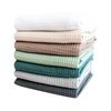 5Pcs Dishwashing Towels Pure Color Water Absorption Cotton Kitchen Clothes Stain Removing Dishcloths Kitchen Rags