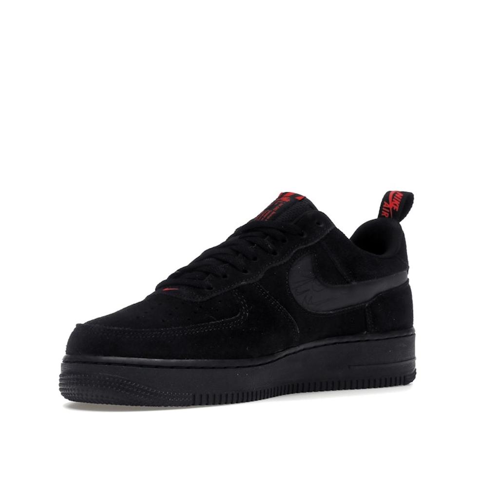 Nike Air Force 1 07 LV8 Reflective Swoosh - Black Crimson Men Sneakers Light-Crimson DZ4514-001