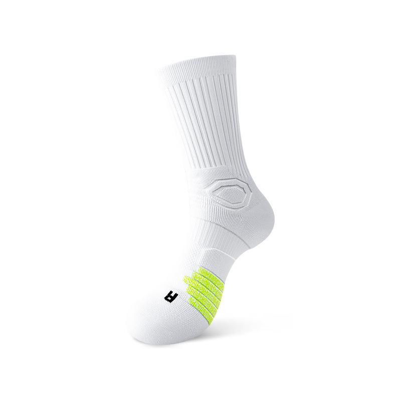 Men's Long Basketball & Marathon Socks - Thickened Towel Bottom, Mid-Calf, Professional Running & Badminton Sports Socks