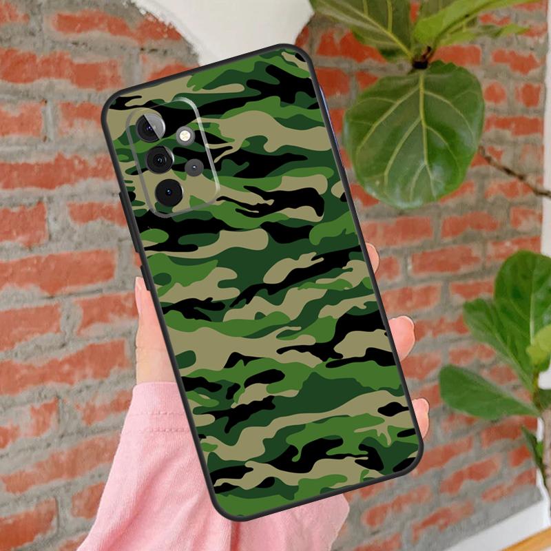 Camo Tarnmuster Hülle Für Samsung Galaxy A55 A35 A25 A15 A53 A33 A13 A51 A71 A12 A32 A52 A14 A34 A54 Abdeckung