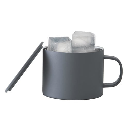 Pfau Edelstahlbecher, 280 ml, Isoliert, Doppelwandig Vakuum-beschichtet, mit Deckel, Mattes Finish, Skalierungen, Langlebig, Außendekor, Stilvoll, Per