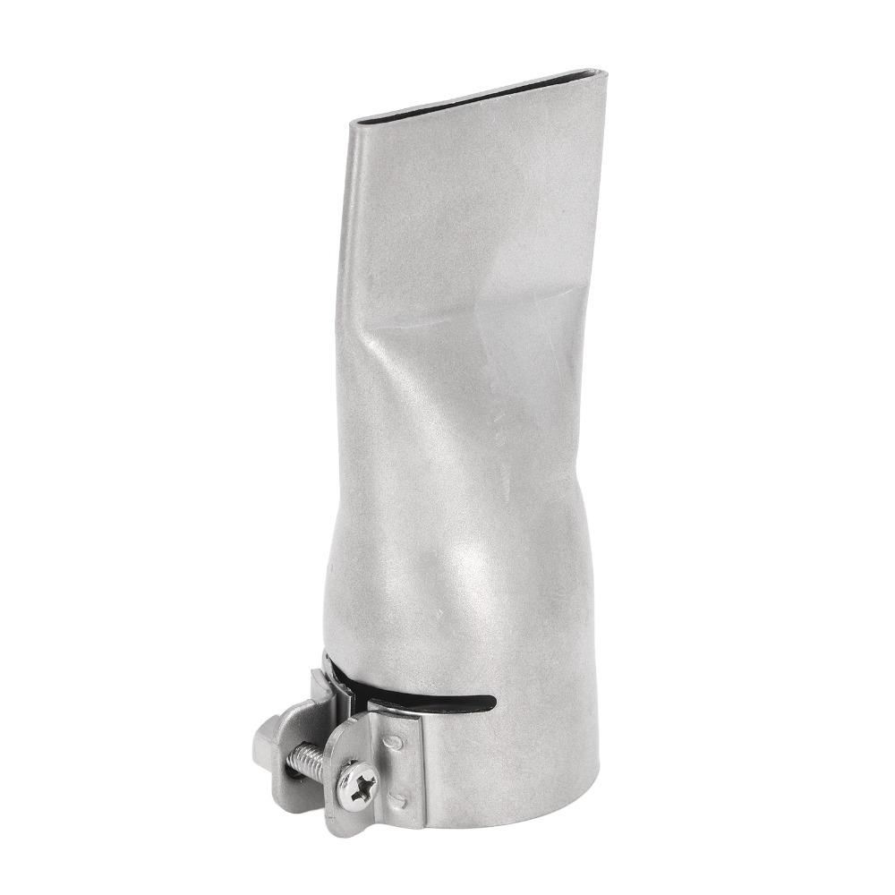 2Pcs Stainless Steel Welding Nozzle 40mm Tubular Hot Air Tool Nozzle Flat Mouth Plastic Welding Nozzle Welding PP PVC Plastic