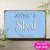 Vintage 2D Flat Custom Iron Wall Sign 8x12 Inch Personalized Garage Name Established Date Decor Man Cave Farm Garden